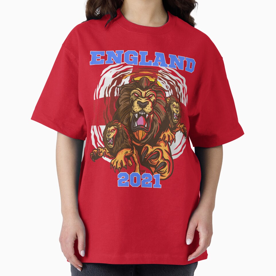 England 2021 - Three Lions England Euros jersey 2020-2021 Hero Lions Euro 2021, England Fan supporters by MERCH HQ