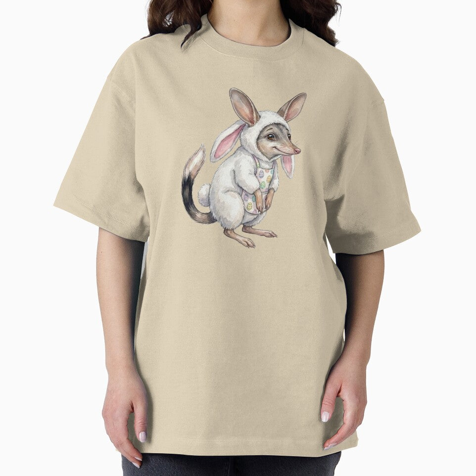 Cute Easter Bilby in Bunny Suit - Watercolor Australian Wildlife by Wennebabs