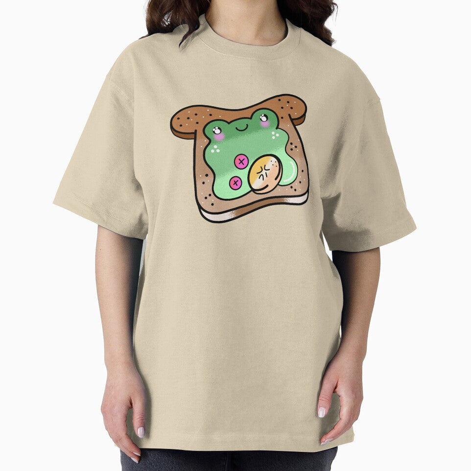 Cute adorable Kawaii froggy bread cartoon by Quacktails