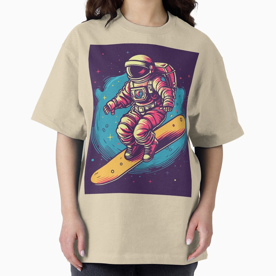Astronaut Surfing in Space by ChelaDesigns