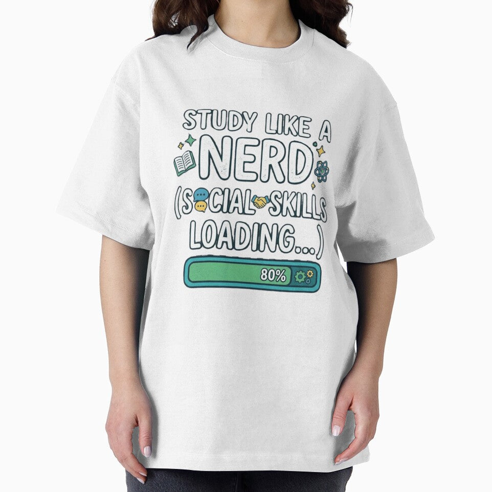 Study Like a Nerd Social Skills Loading 80 Percent by Amr Darwish Graphic designer