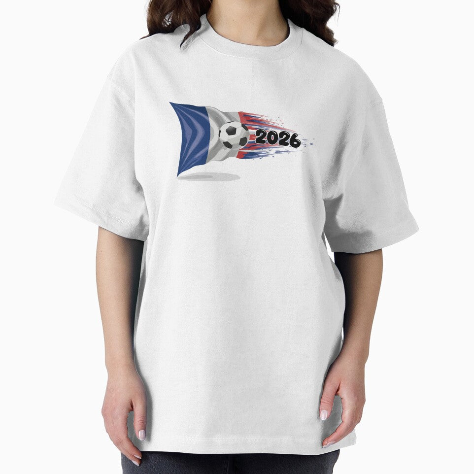 France Soccer 2026 Fan Tee: Bleu-Blanc-Rouge Flag Football Design | Perfect Gift for World Cup Fans! by nymphengut