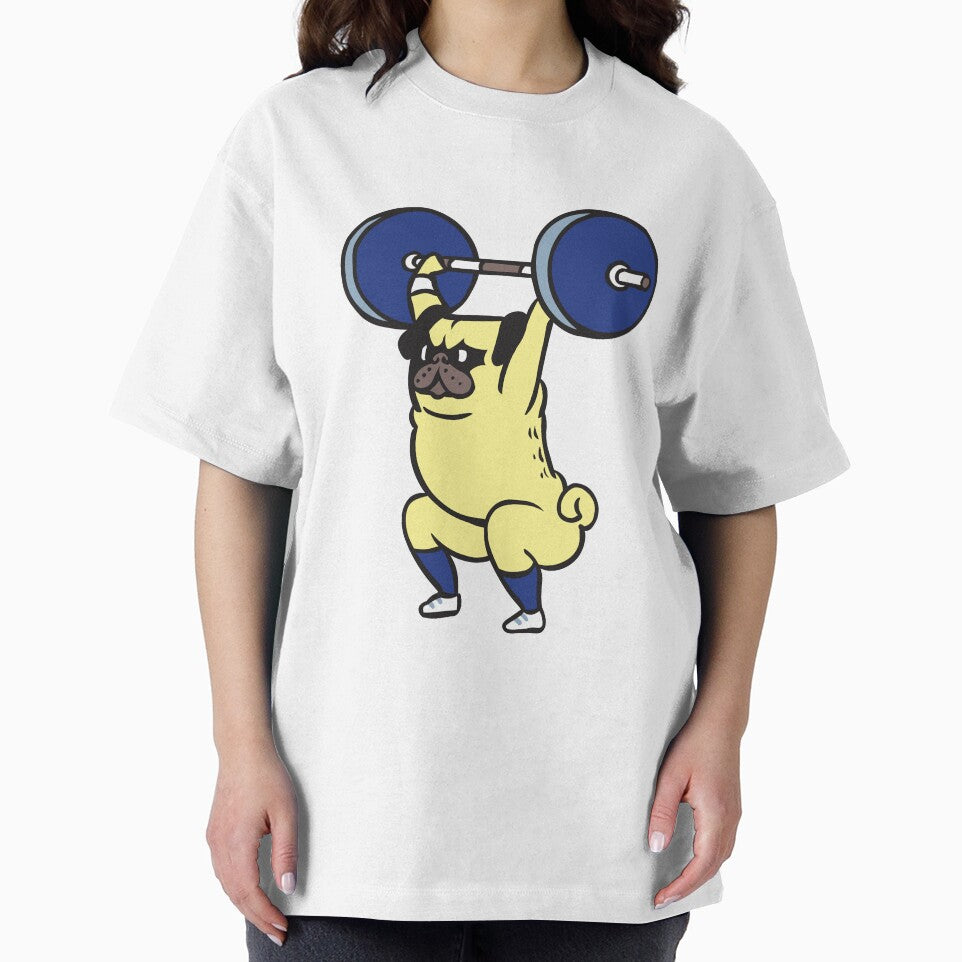 The snatch weightlifting Pug by Huebucket