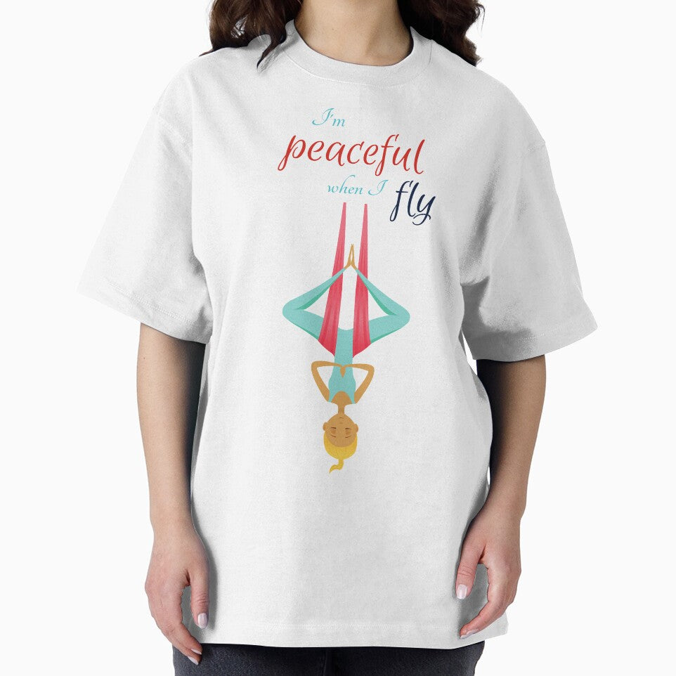 I'm peaceful when I fly, Antigravity Yoga print by trendingatees