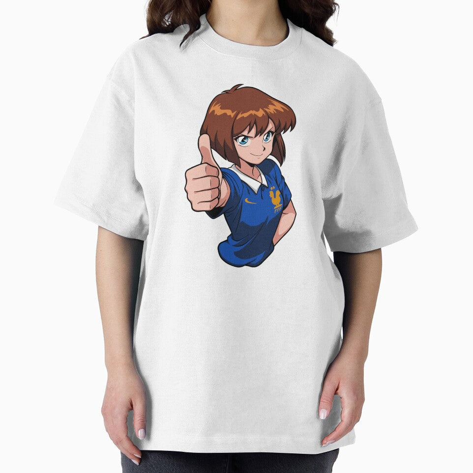 France Football Fan Anime Girl by MainColle