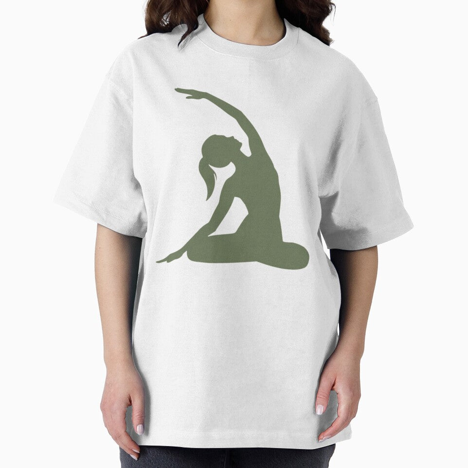 Gentle Yoga Side Stretch – Minimal Wellness Art by Amevvoo