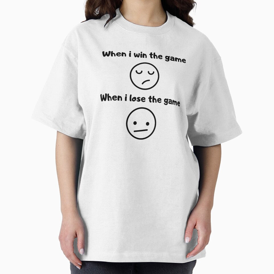 When I win the game VS when I lose the game – Test based design – Black text by Nemesiscrowd