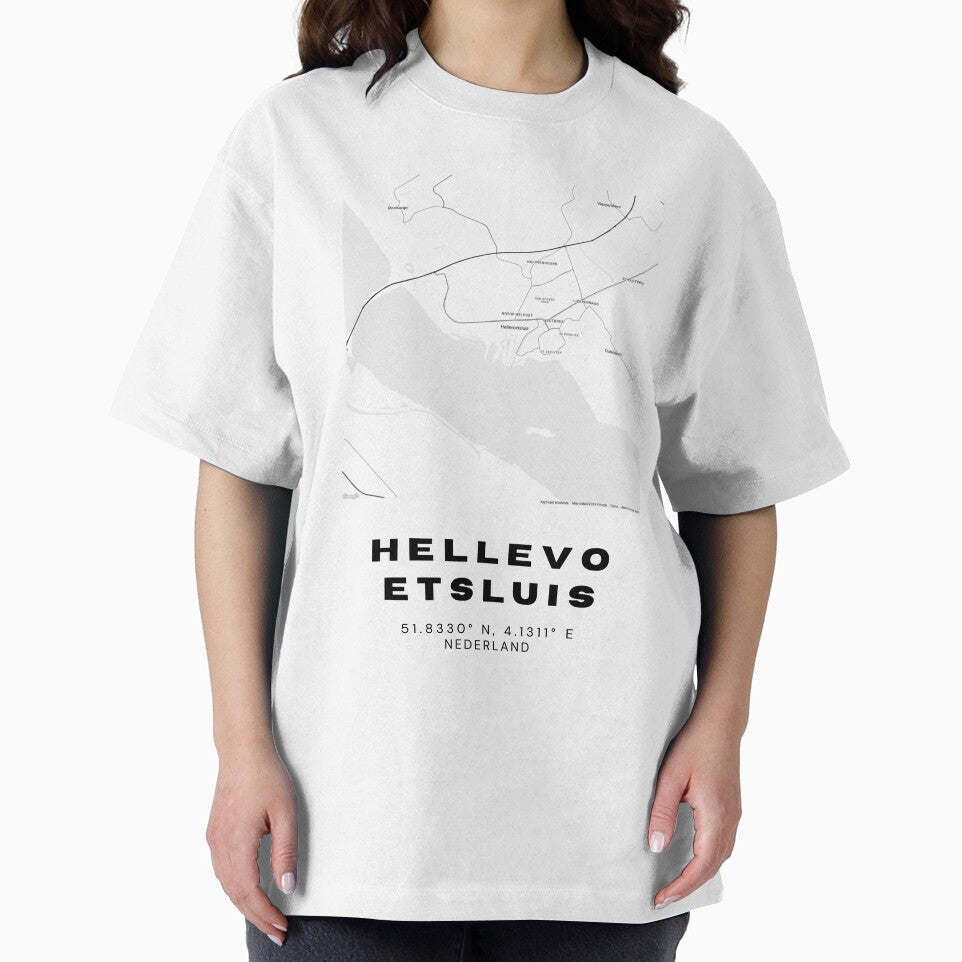 Hellevoetsluis Minimalist Map Art | Netherlands | 51.8330° N, 4.1311° E by RM-Journey