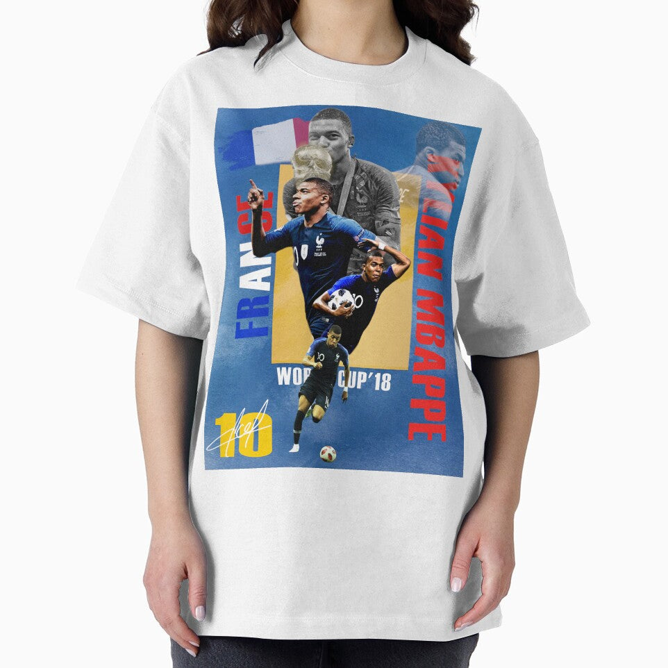 Kylian Mbappe France National Team Football Art - Les Bleus Soccer Legend by Af-RT10