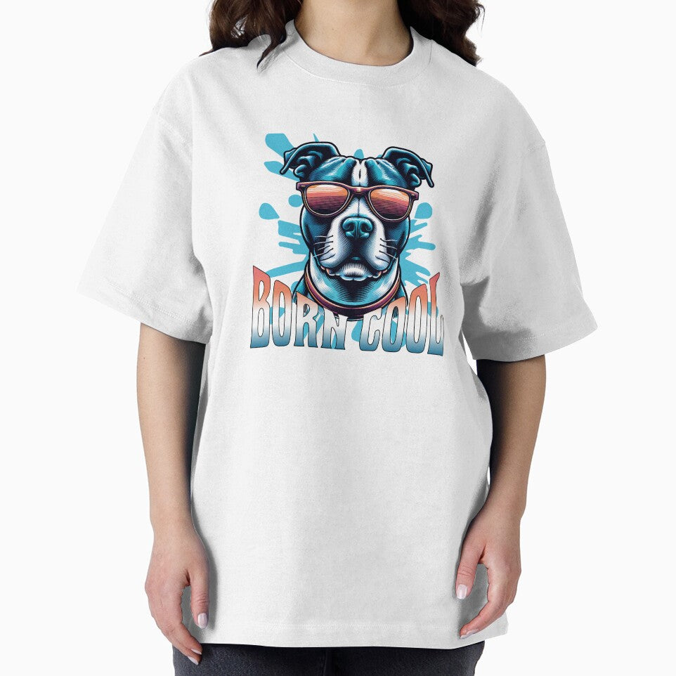 Born Cool Pitbull by Paw Print Tee