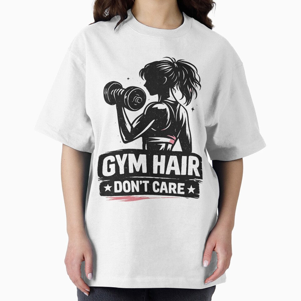Gym Hair Don't Care – Funny Women Gym Design by Shopchid
