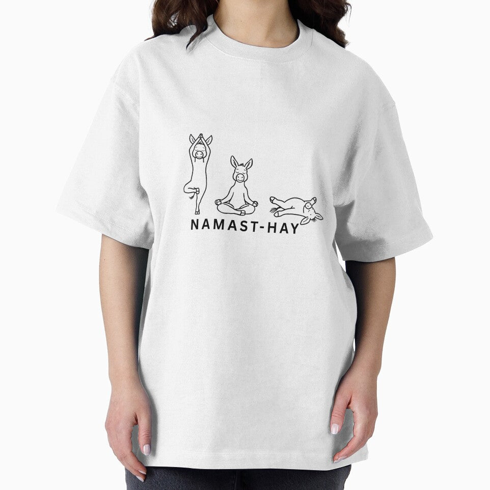 Namast-Hay Funny Donkey Yoga Design – Meditation Yoga Pun Gift by OneStopDpnkeyShop