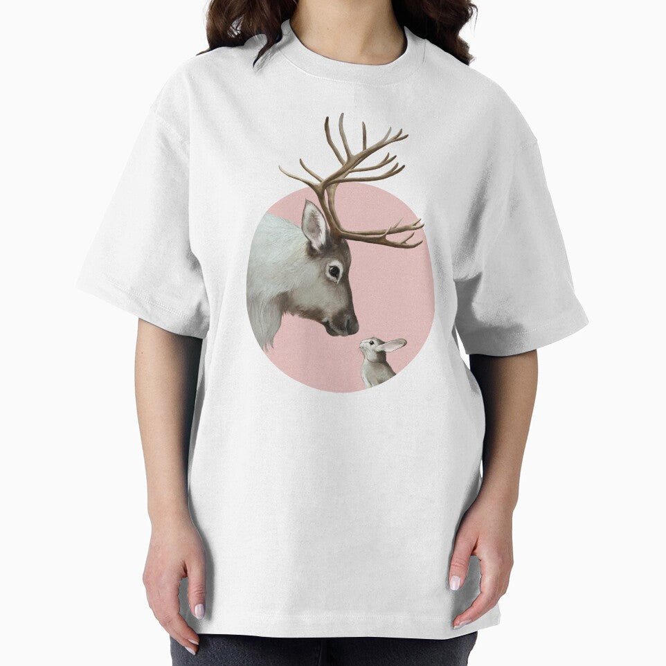 reindeer and rabbit by lauragraves