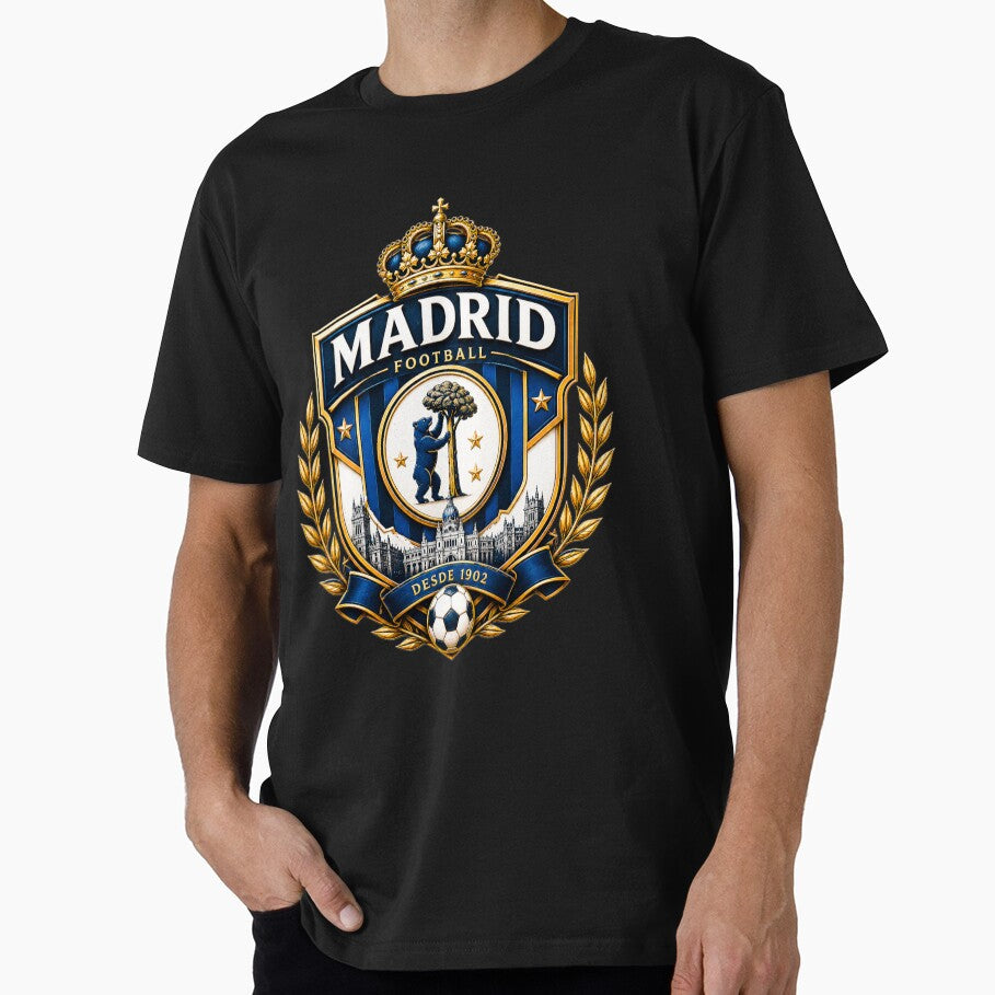 Madrid Football Crest Logo | City Pride Soccer Fan Emblem | Bear and Tree Heritage Design by TKOprintdesigns