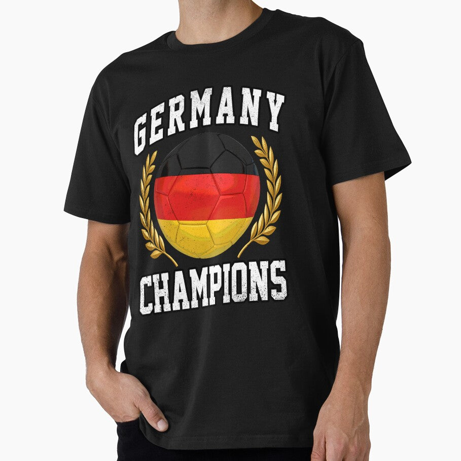SOCCER BALL FLAG CHAMPIONS - GERMANY - Fans and Teams for Men and Women T-shirt by wallsandpatts