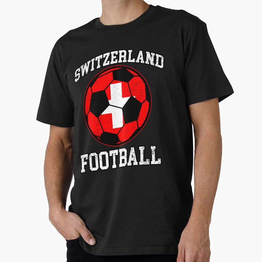 SOCCER BALL - SWITZERLAND | Soccer Fans and Teams for Men and Women t-shirt by wallsandpatts
