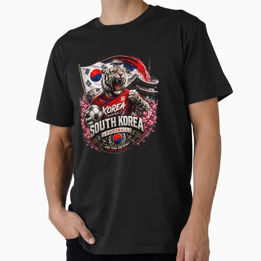 South Korea Football Badge Logo – Hardcore Soccer Fan Design by TKOprintdesigns