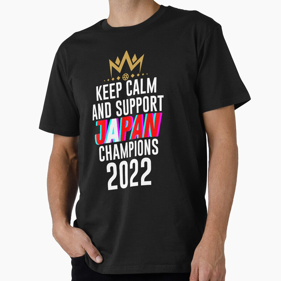 Keep calm and support japan | japan soccer team 2022 champions | japan soccer team qatar by wear4gamers