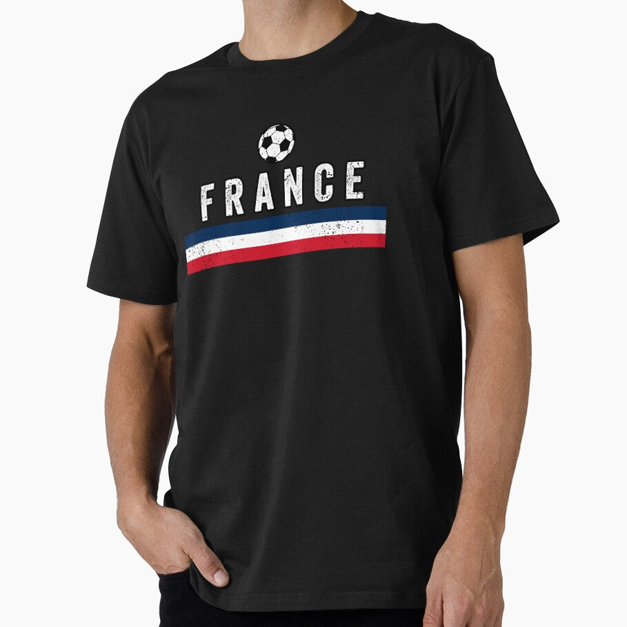 SOCCER TEAMS FLAG LINES - FRANCE - Fans and Teams for Men and Women T-shirt by wallsandpatts