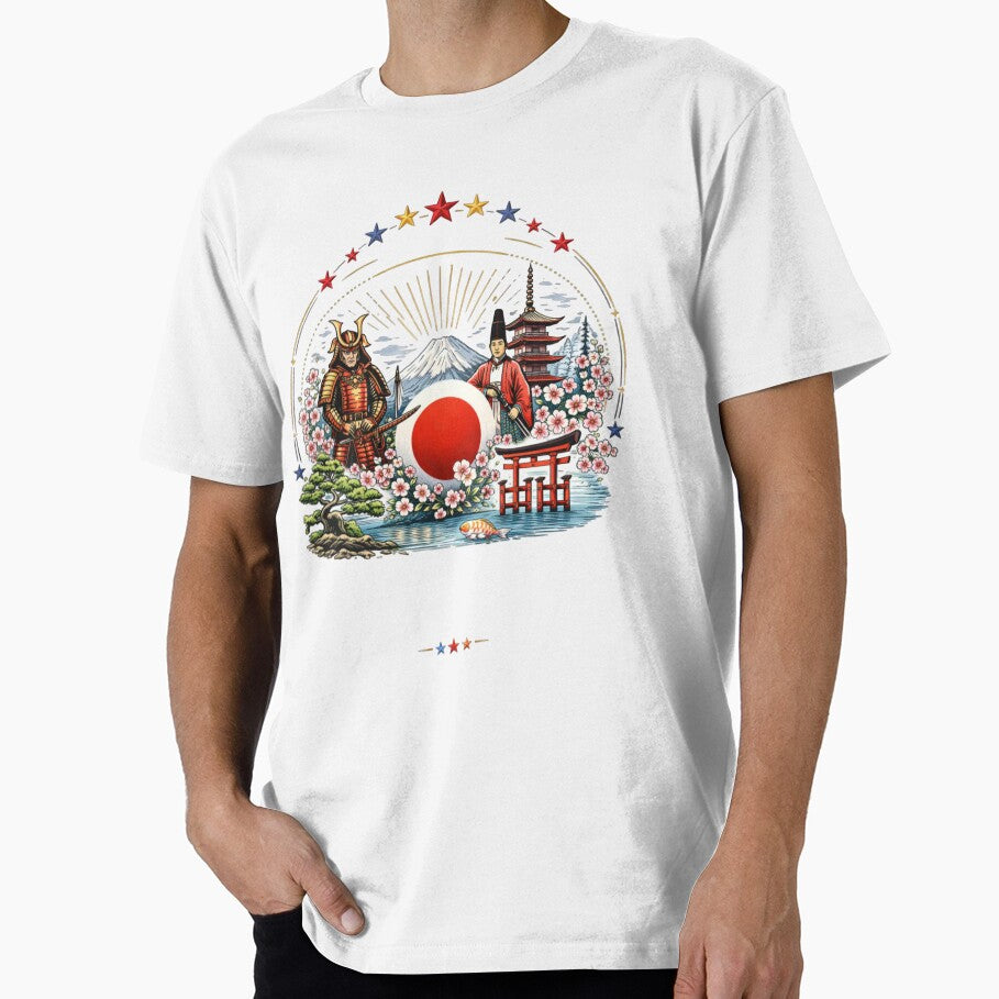 Copy of Japan Soccer Fans Samurai Sakura Vintage Design | Japan Supporters Represent 2026 Shirt by Inner Flame Studio