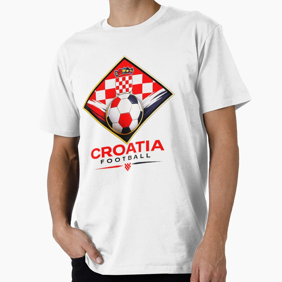 Croatia Football Ultra Modern Color Blast Minimal Soccer Design by TKOprintdesigns