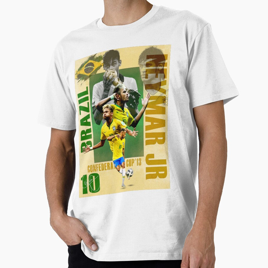 Neymar Jr Brazil World Cup Poster, Soccer Football Wall Art Print Decor by Af-RT10