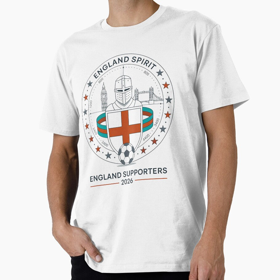 England Spirit 2026 – Knight Shield Football Supporters Crest by Inner Flame Studio