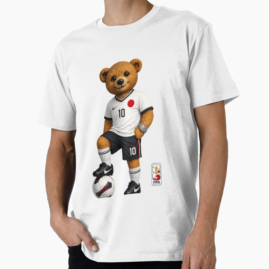 Japan Soccer Bear World Cup Teddy Bear by Boogie NW