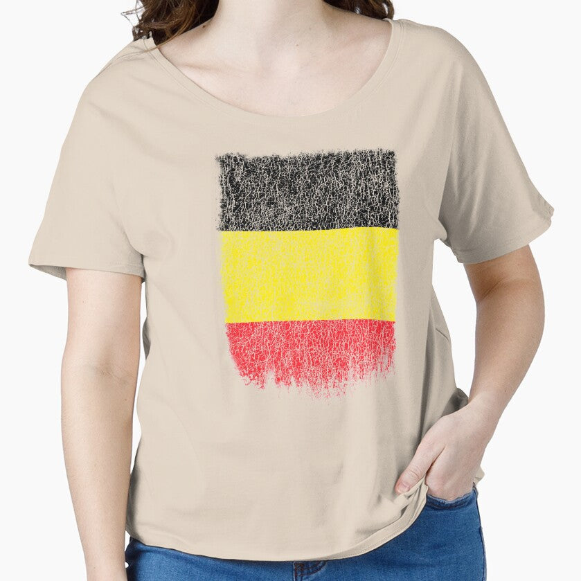 Belgian Flag Shirt Belgium Flag T shirt Grunge Retro Design by cgocgy