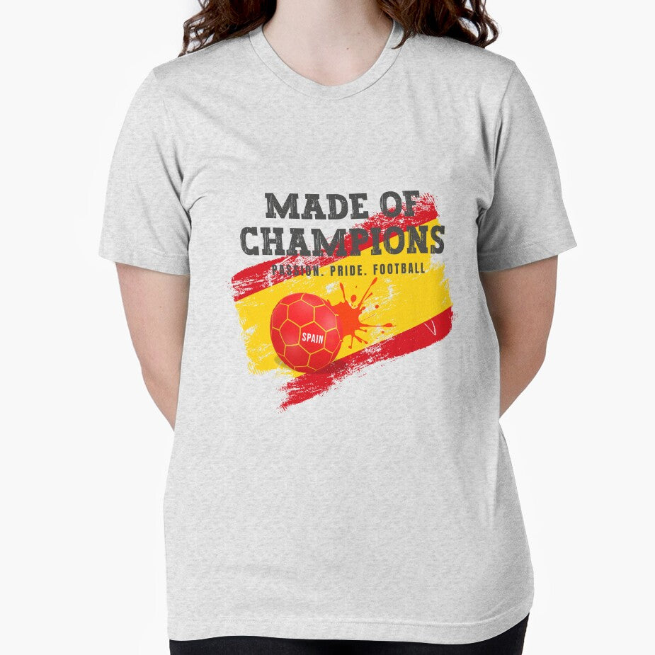 Spain Football Pride T-Shirt for Soccer Fans by PodXDesigns