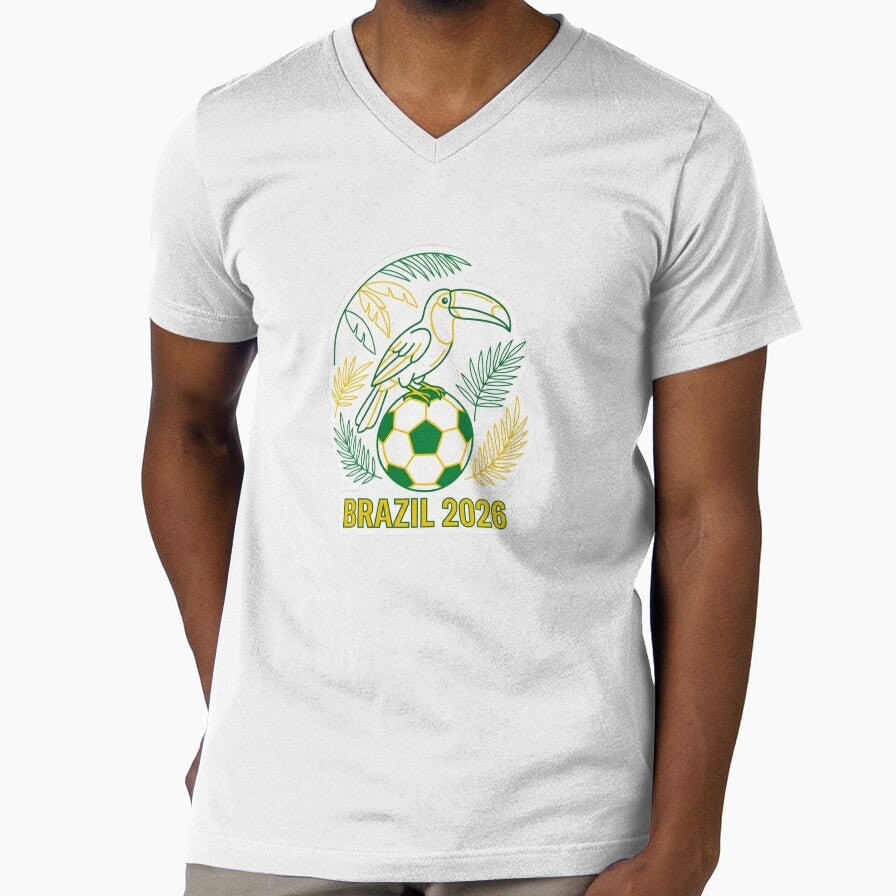 Brazil 2026 Toucan Tropical Soccer Ball — Botanical Illustration by David Mateo ArtWorks