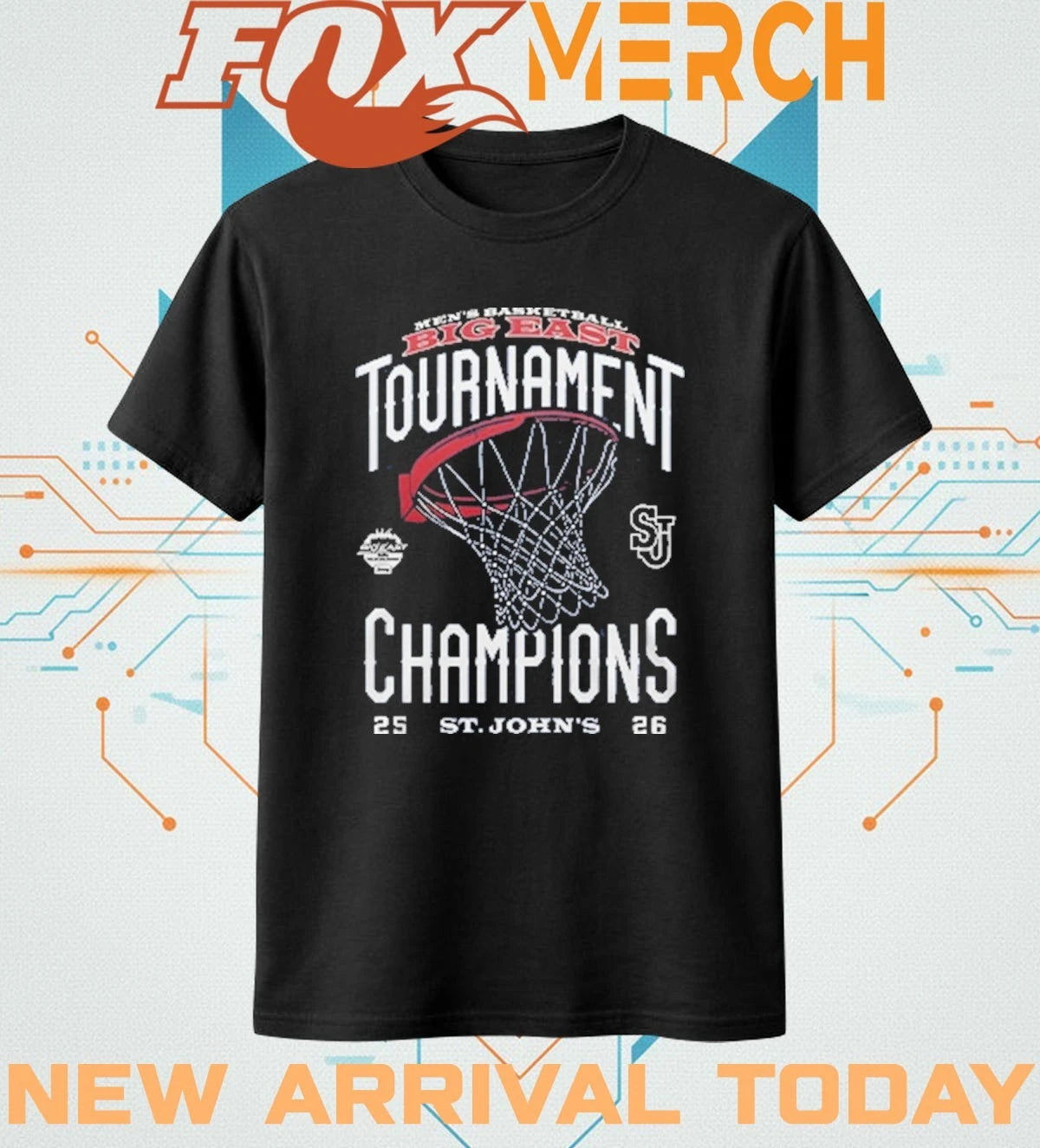 St John’s Basketball 2026 BIG EAST Conference Men’s Basketball Tournament Championships t-shirt
