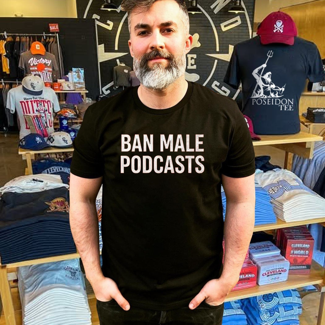 Stephanie Yeboah Ban Male Podcasts T-shirt