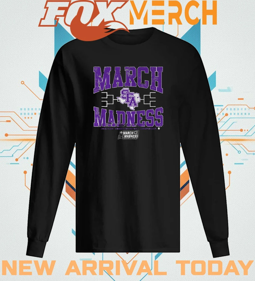 Stephen F. Austin Ladyjacks Women’s Basketball 2026 March Madness t-shirt