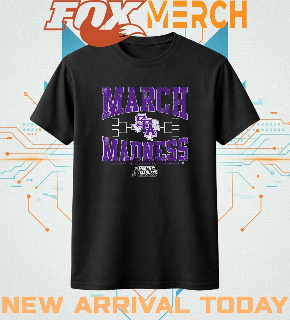 Stephen F. Austin Ladyjacks Women’s Basketball 2026 March Madness t-shirt
