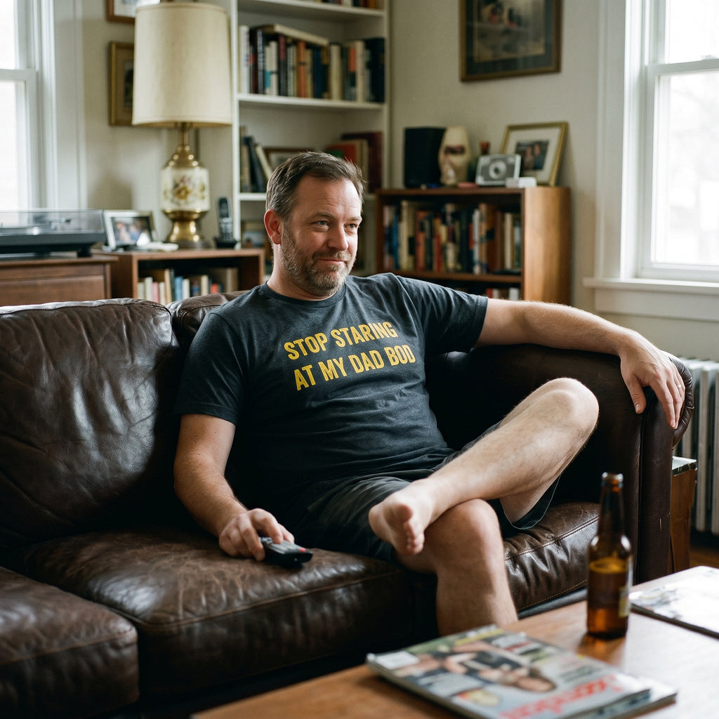 Stop Staring At My Dad Bod Men's T Shirt