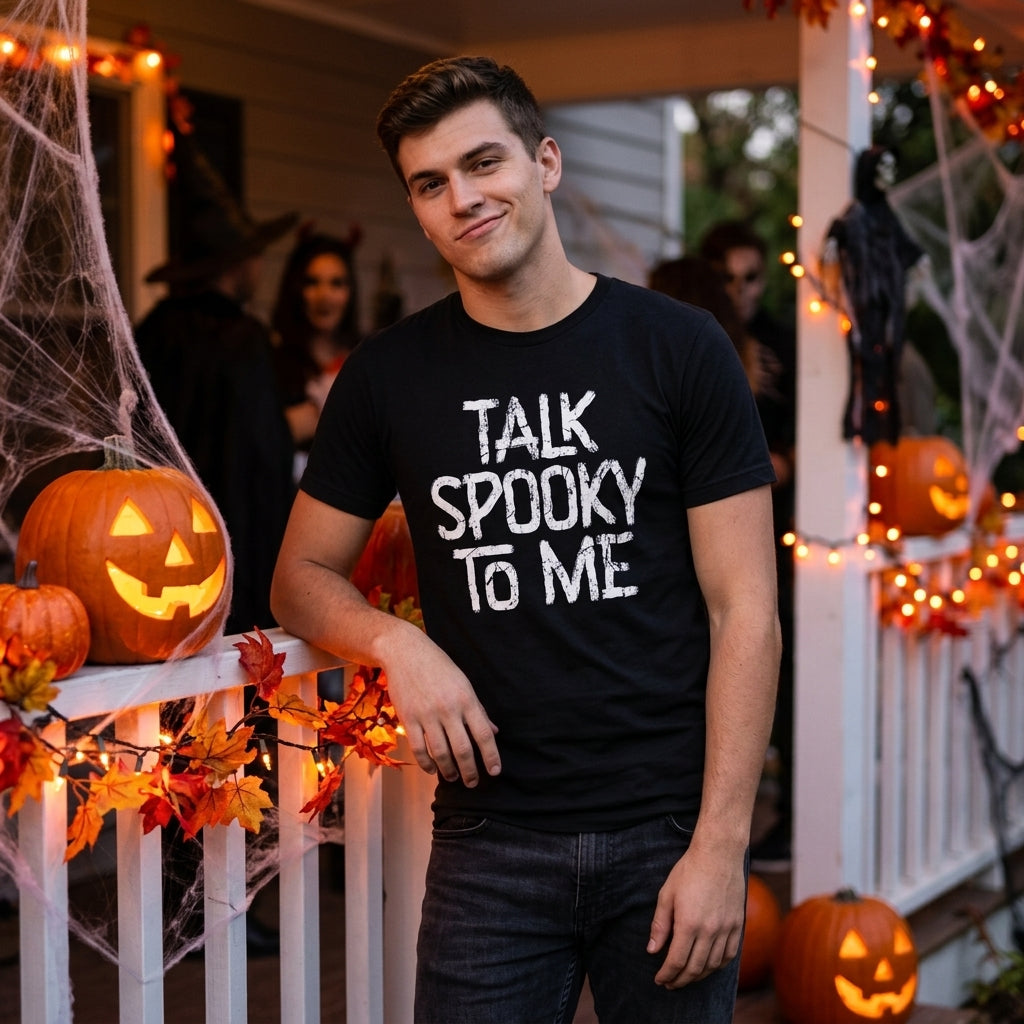 Talk Spooky To Me Men's T Shirt