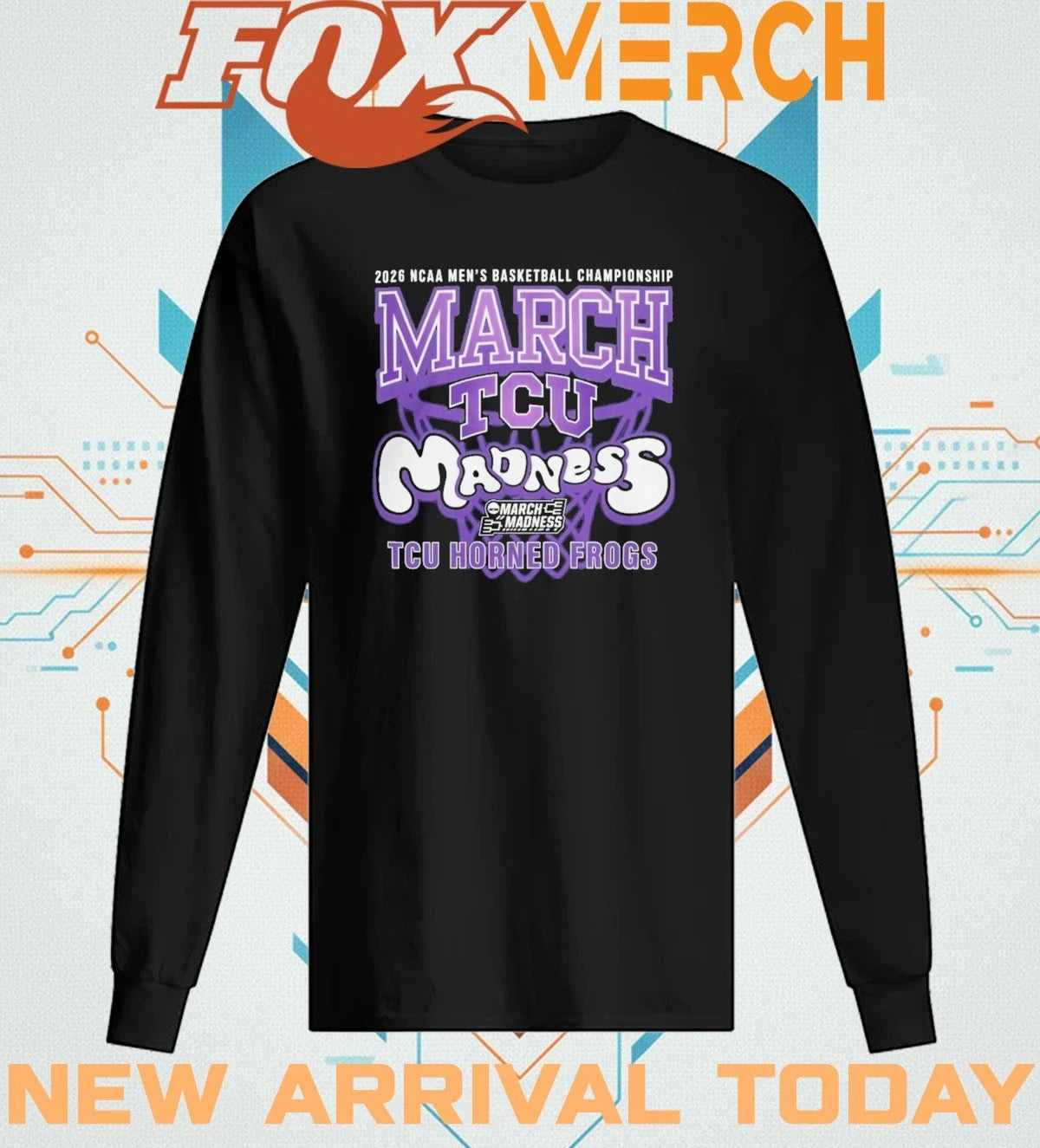 TCU Horned Frogs 2026 NCAA Men’s Basketball Championship March Madness t-shirt