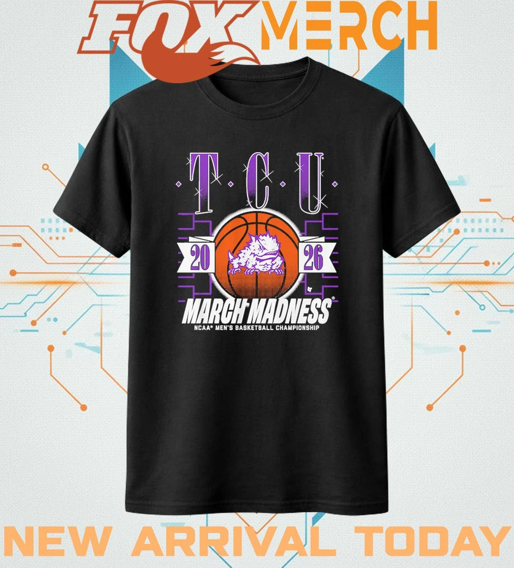 TCU Horned Frogs Men’s Basketball 2026 March Madness t-shirt