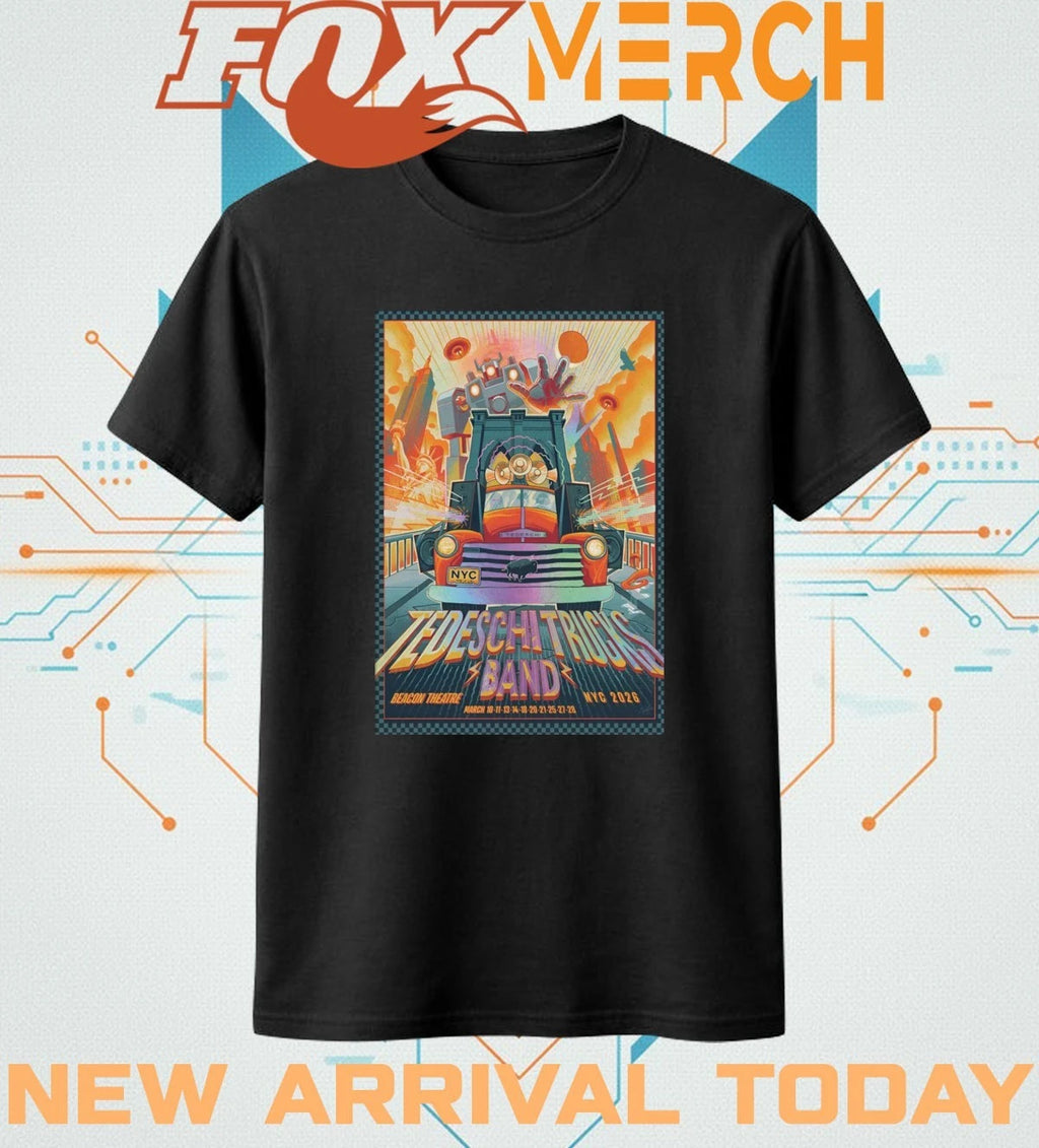 Tedeschi Trucks Band Beacon Theatre in NYC mar 10-28 2026 poster t-shirt