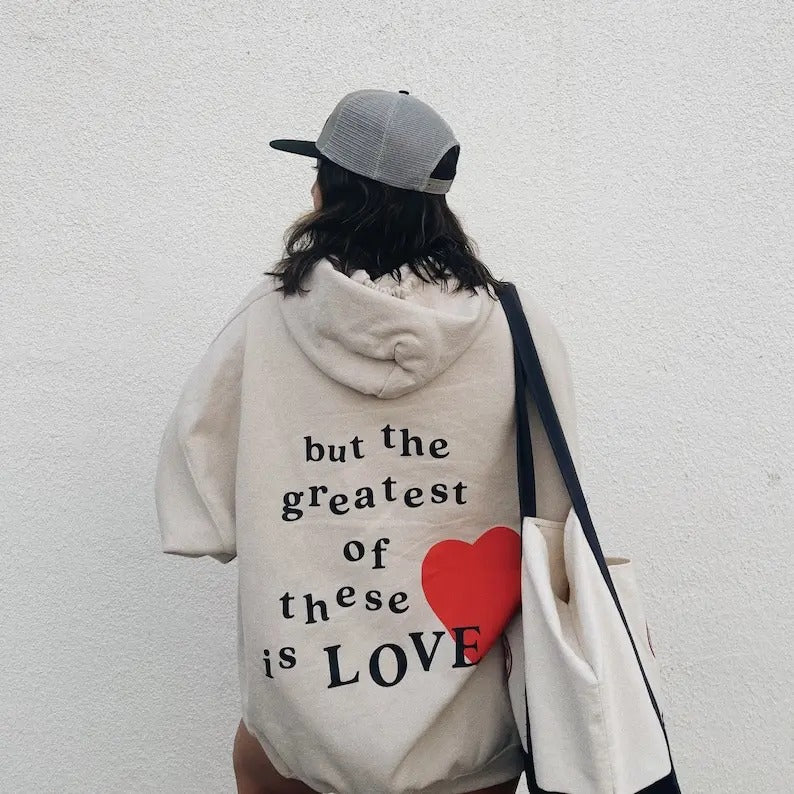 the greatest of these is love hoodie, Christian Shirt,Cross on Sleeve,Couples Gift   T-shirt, sweater and Hoodie Sweatshirt