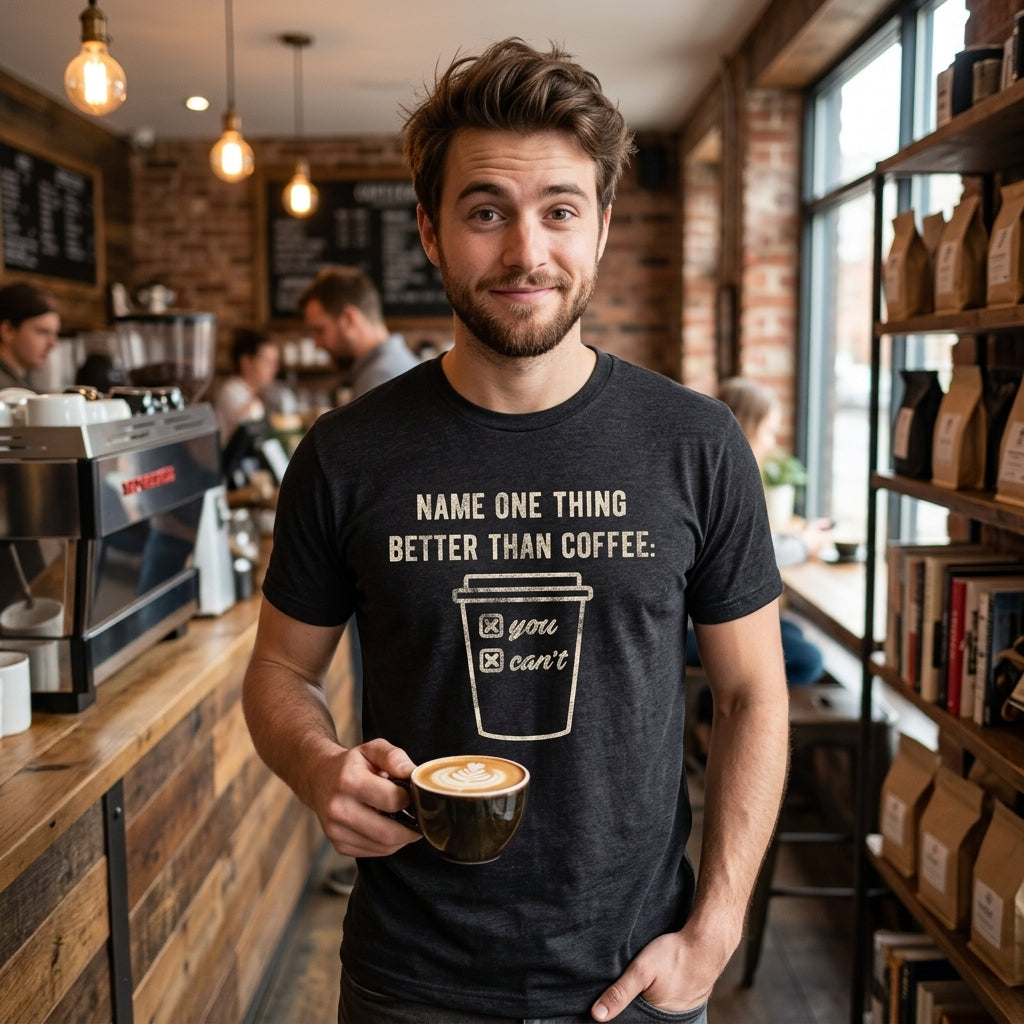 Name One Thing Better Than Coffee Men's T Shirt