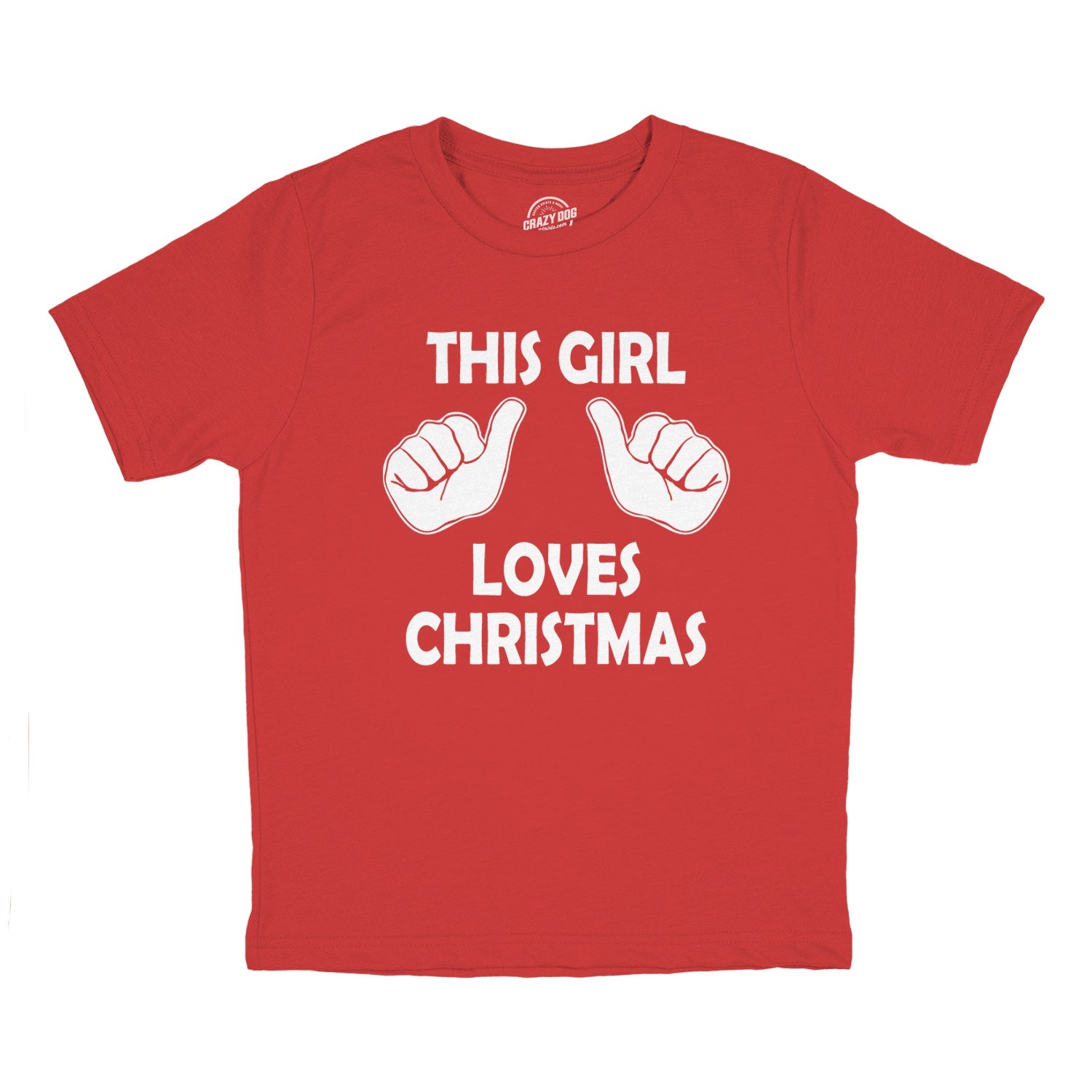 This Girl Loves Christmas Youth T Shirt