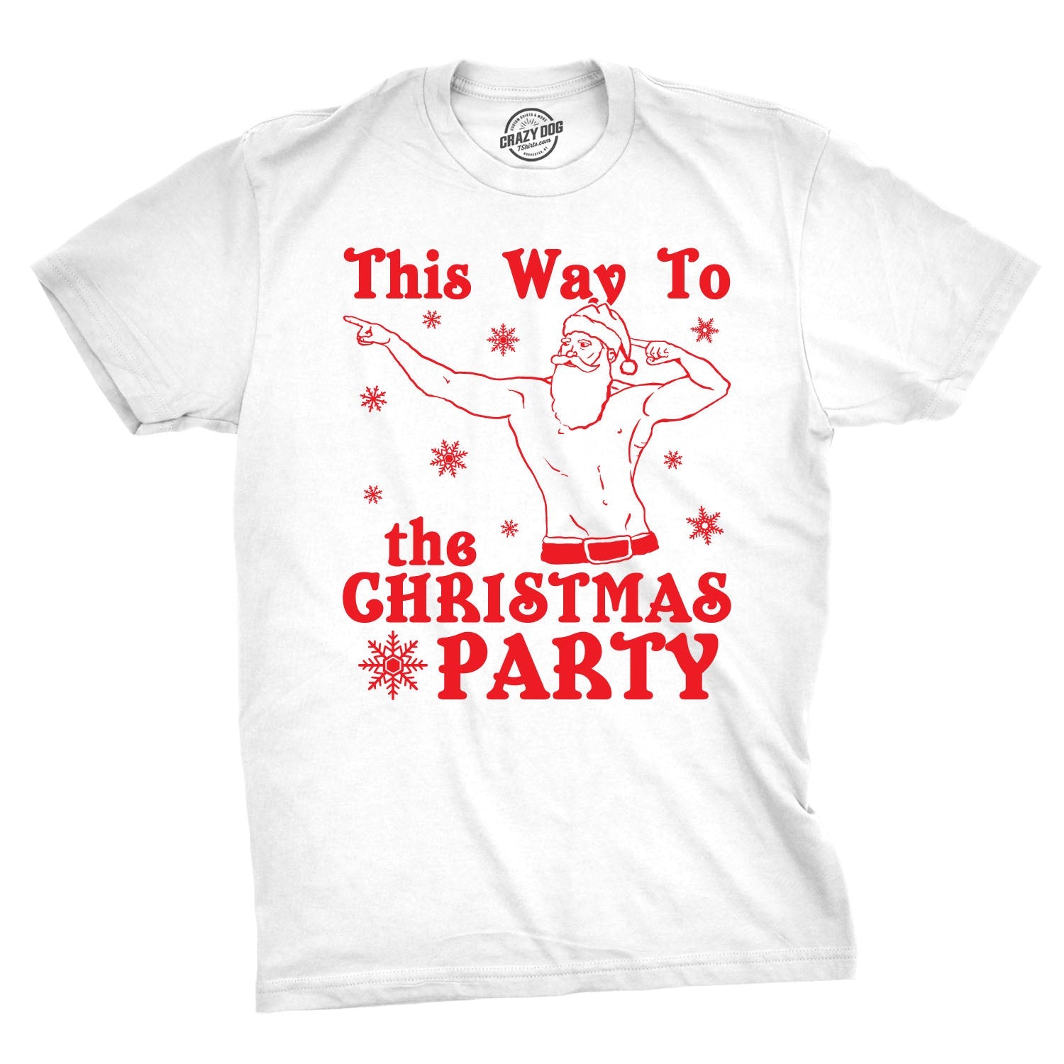 This Way To The Christmas Party Men's T Shirt