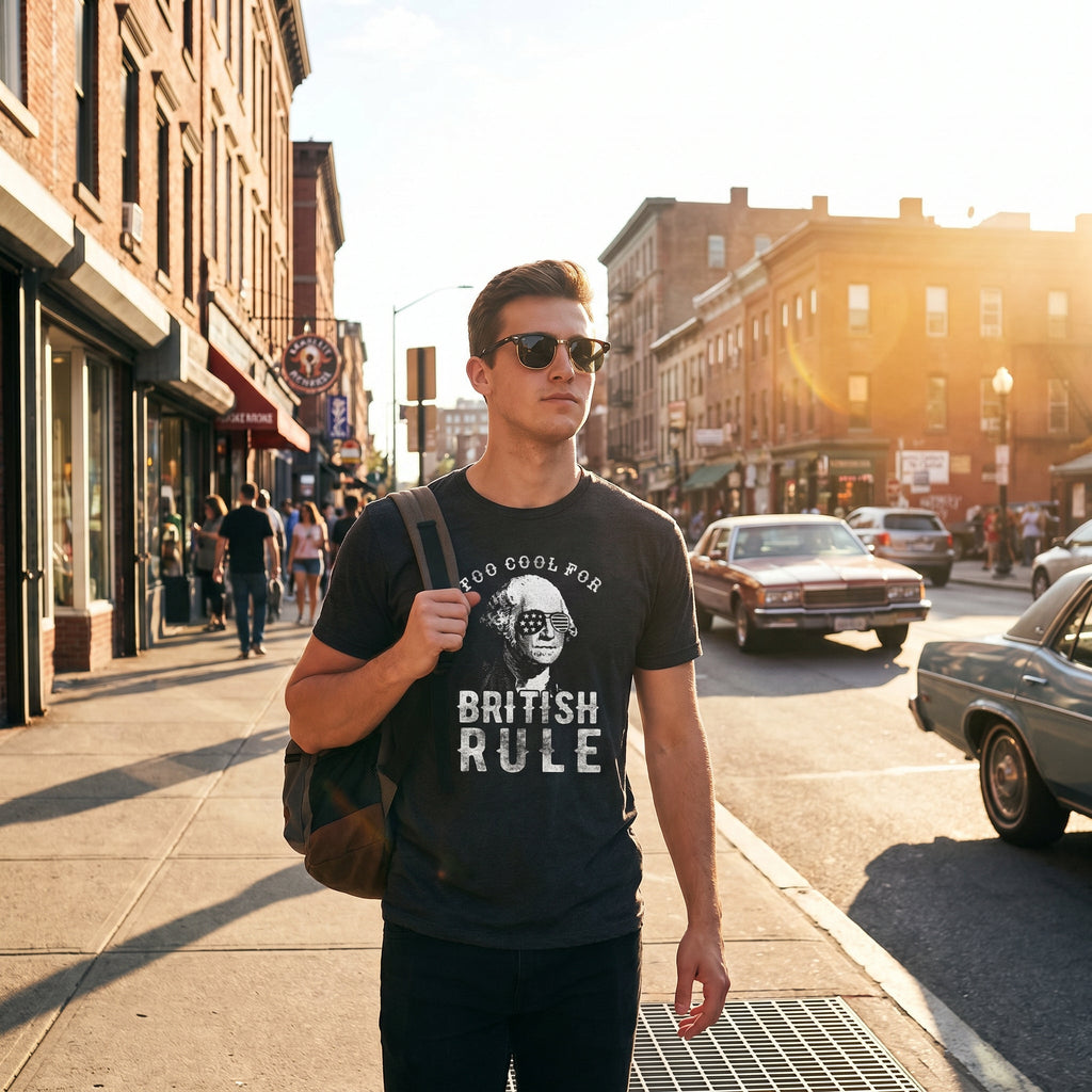 Too Cool For British Rule Men's T Shirt