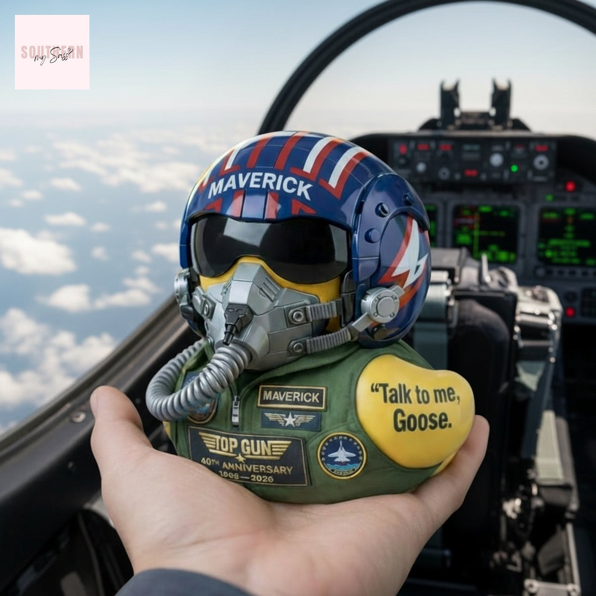 Gun Maverick 40th Anniversary Talk to Me, Goose Rubber Duck