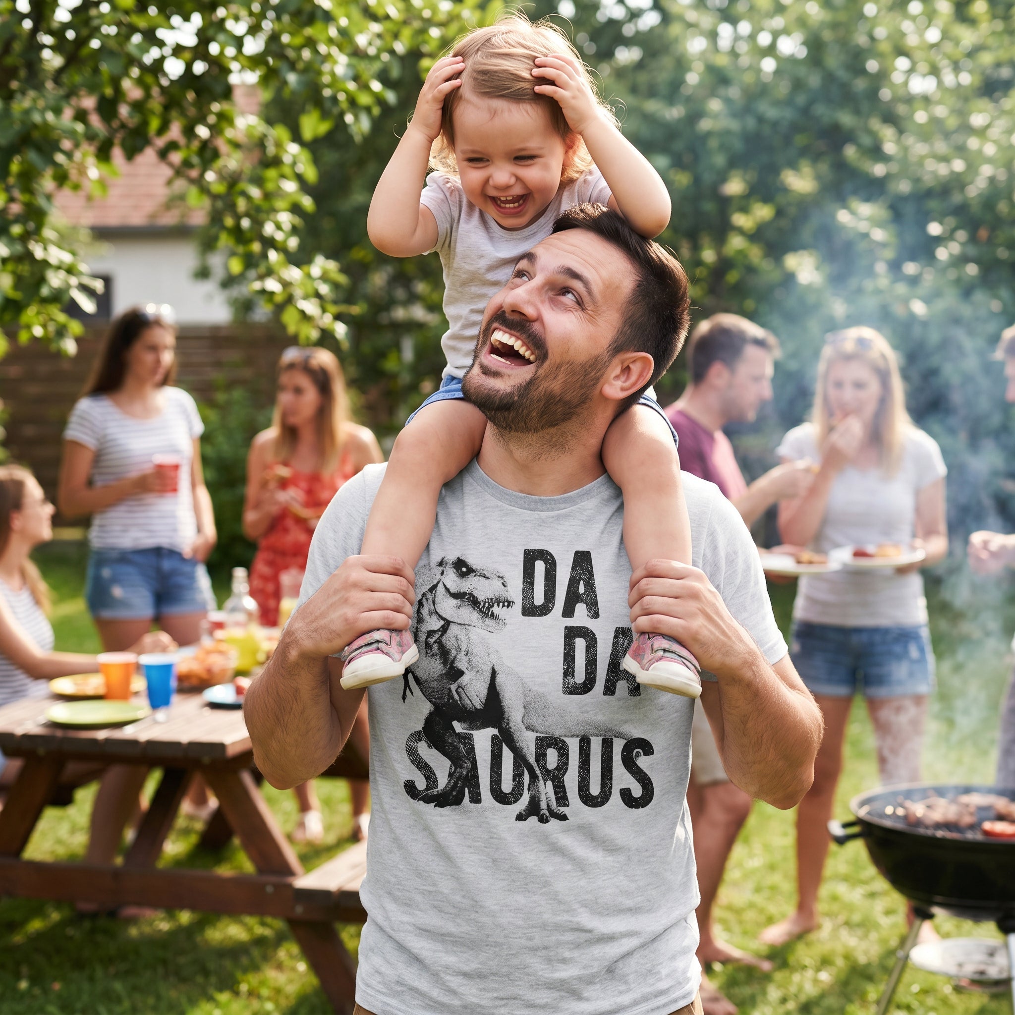 T-Rex Dadasaurus Men's T Shirt