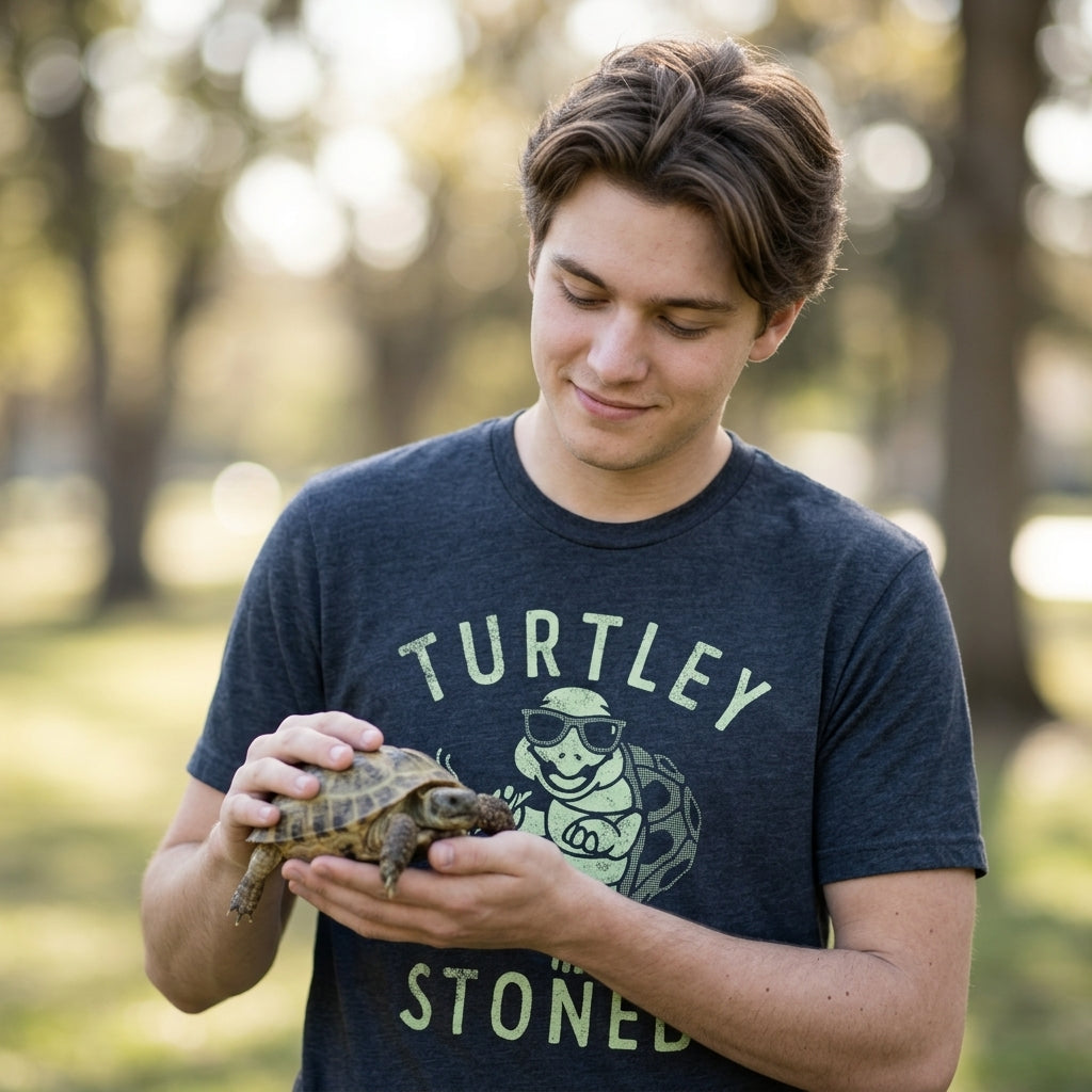 Turtley Stoned Men's T Shirt