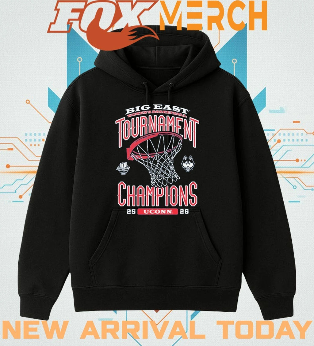 UConn Huskies Women’s Basketball 2026 Big East Tournament Champions t-shirt