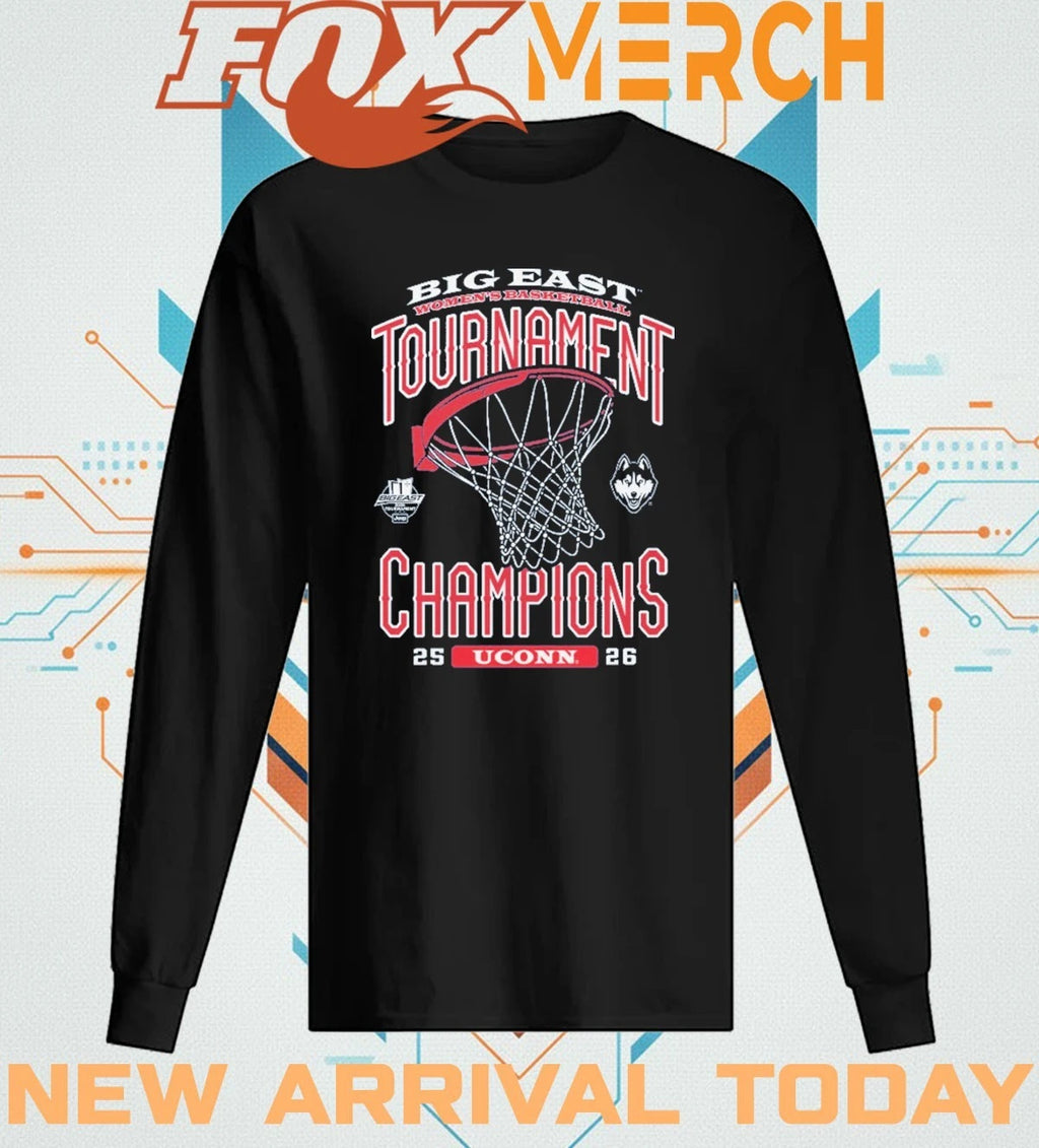 UConn Huskies Women’s Basketball 2026 Big East Tournament Champions t-shirt